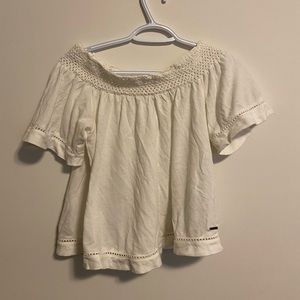 White Off Shoulder Top